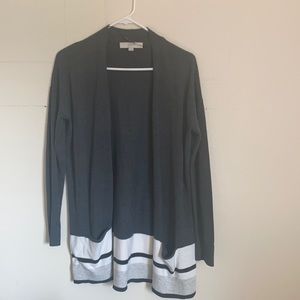 Loft gray cardigan